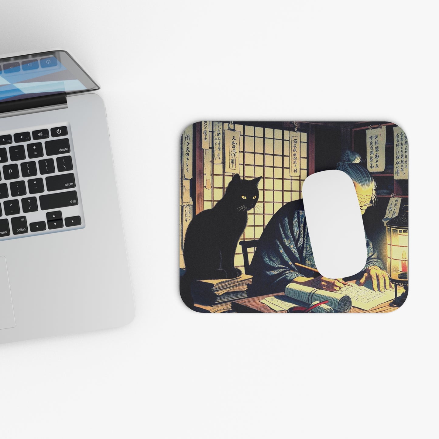 Kyoto Cat Mouse Pad - Wisdom/Achieve