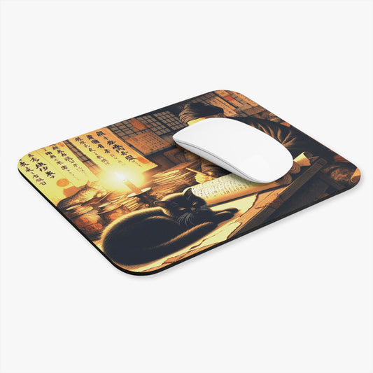 Kyoto Cat Mouse Pad - Wisdom/Persevere