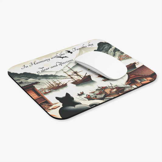 Kyoto Cat Mouse Pad - The Way/Balance