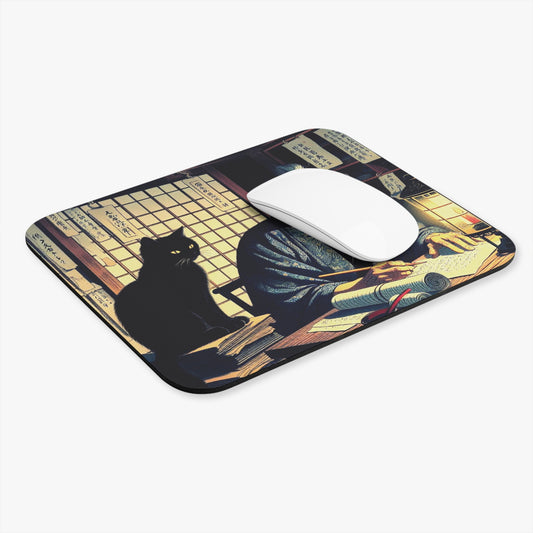 Kyoto Cat Mouse Pad - Wisdom/Achieve