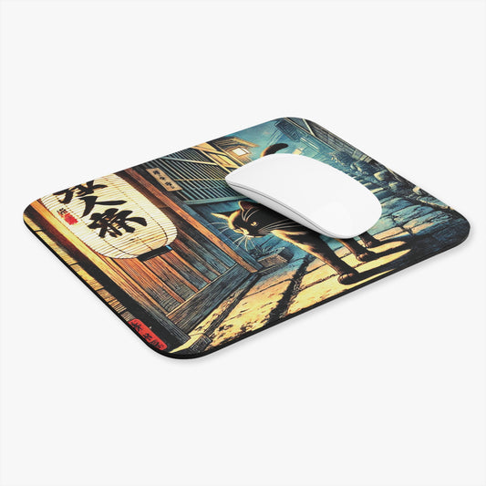 Kyoto Cat Mouse Pad - Street Life/Illuminate