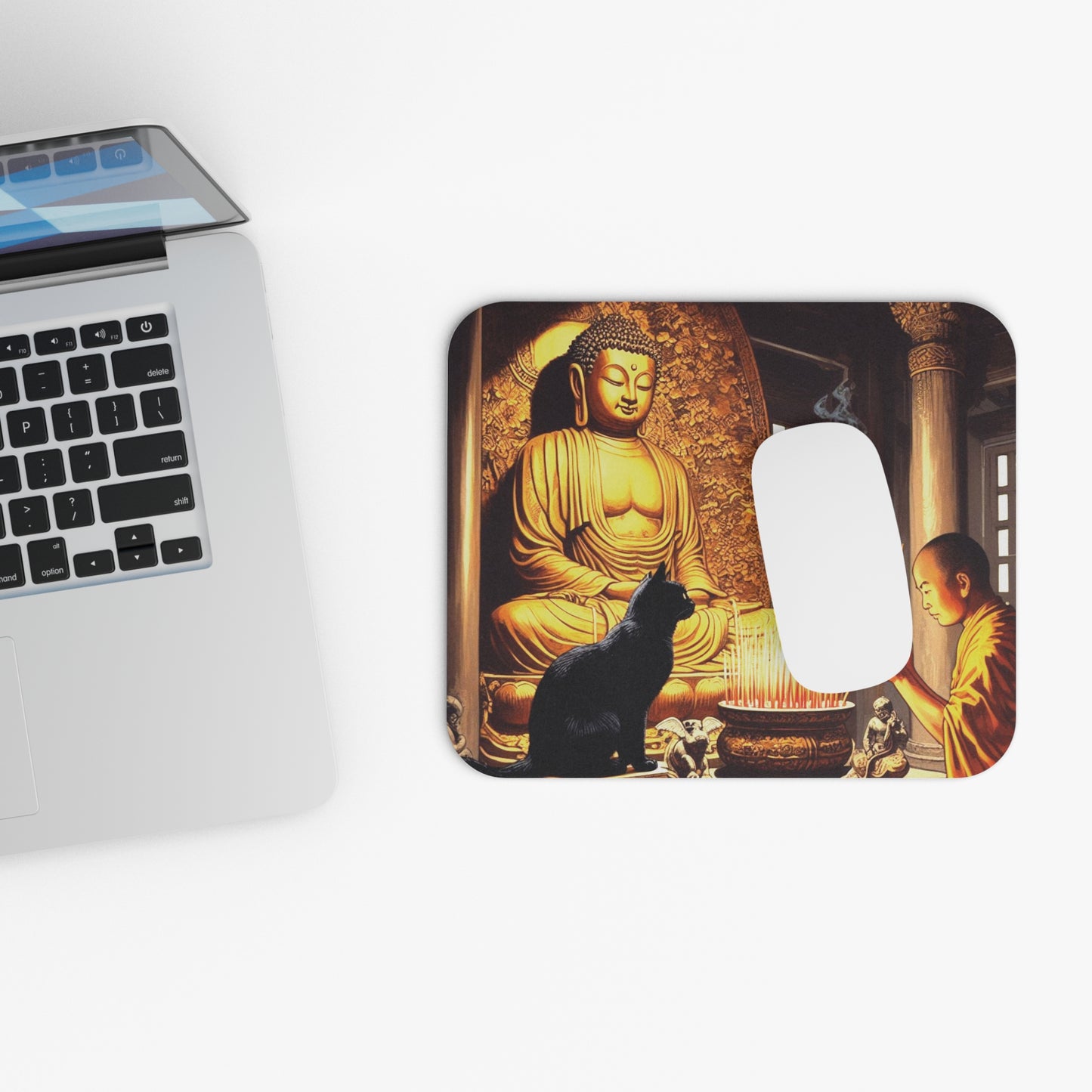 Kyoto Cat Mouse Pad - Wisdom/Clarity