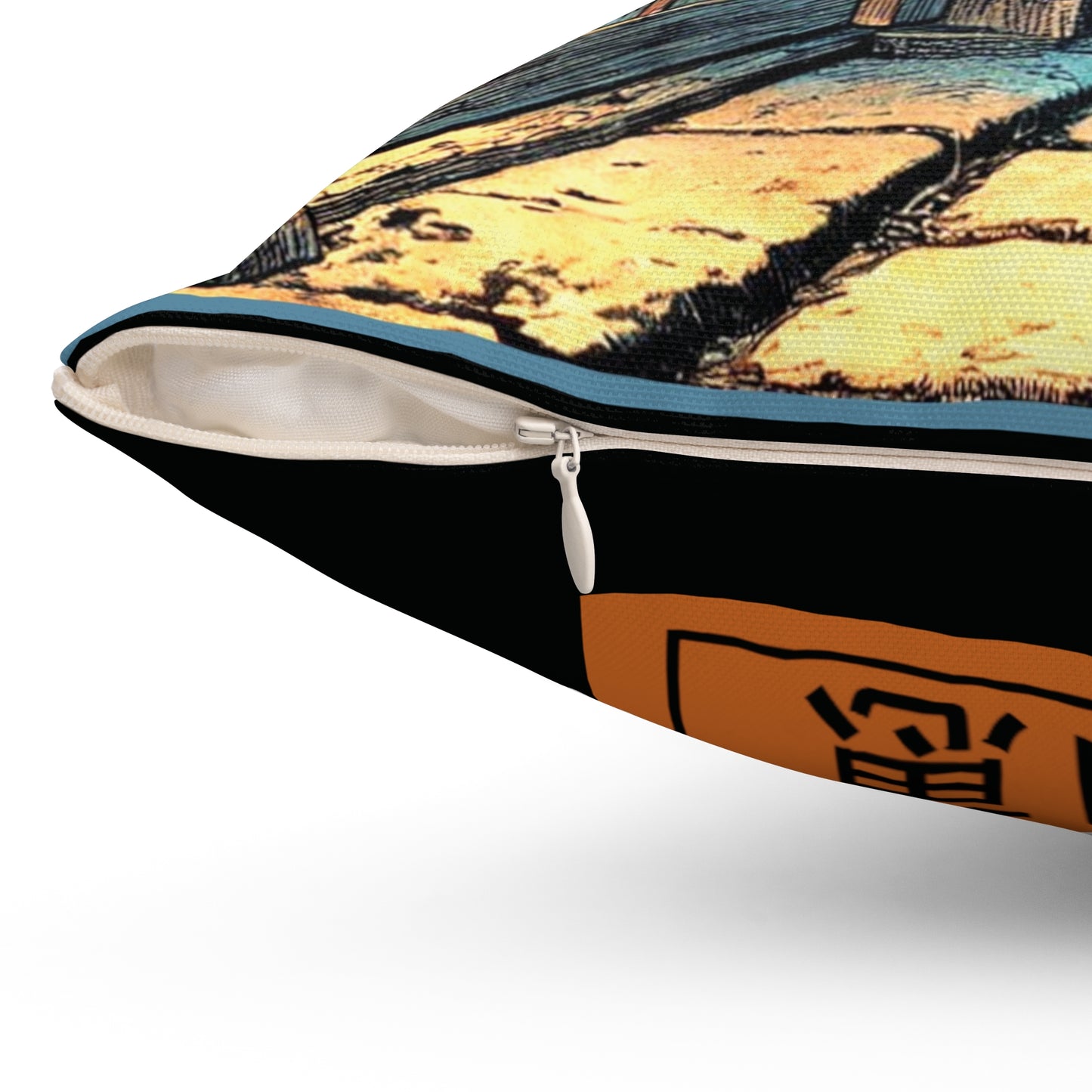 Spun Polyester Pillow - Street Life/Illuminate