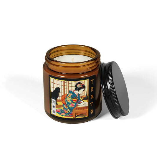 Artisan Scented Soy Candle - Calligraphy/Words