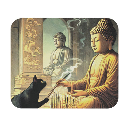 Kyoto Cat Mouse Pad - Wisdom/Reflection
