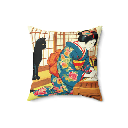 Spun Polyester Pillow - Calligraphy/Words