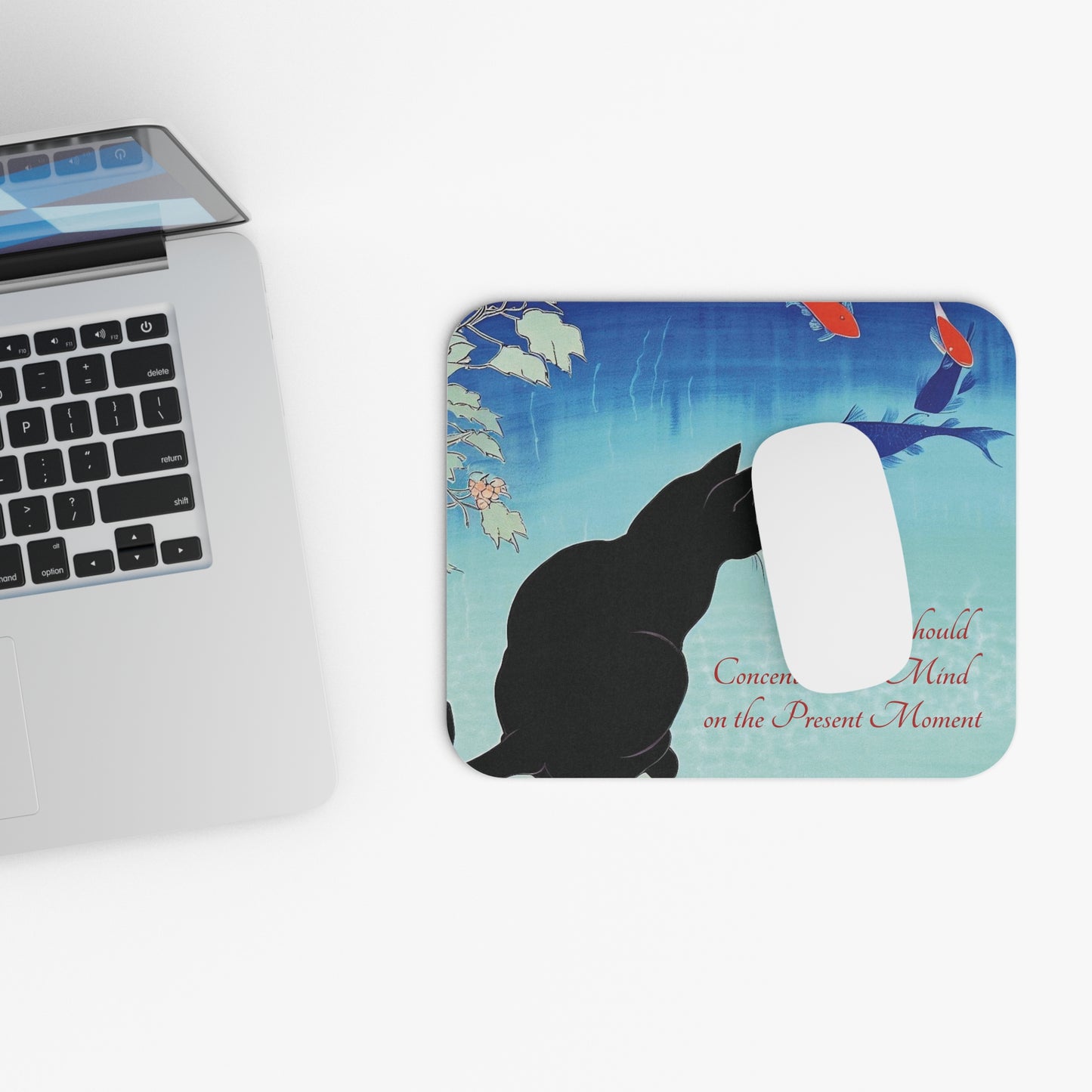 Kyoto Cat Mouse Pad - The Way/Patience