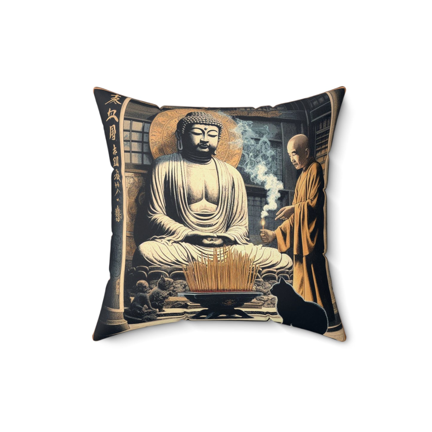 Spun Polyester Pillow - Devotion/Enlighten