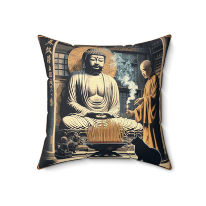 Spun Polyester Pillow - Devotion/Enlighten