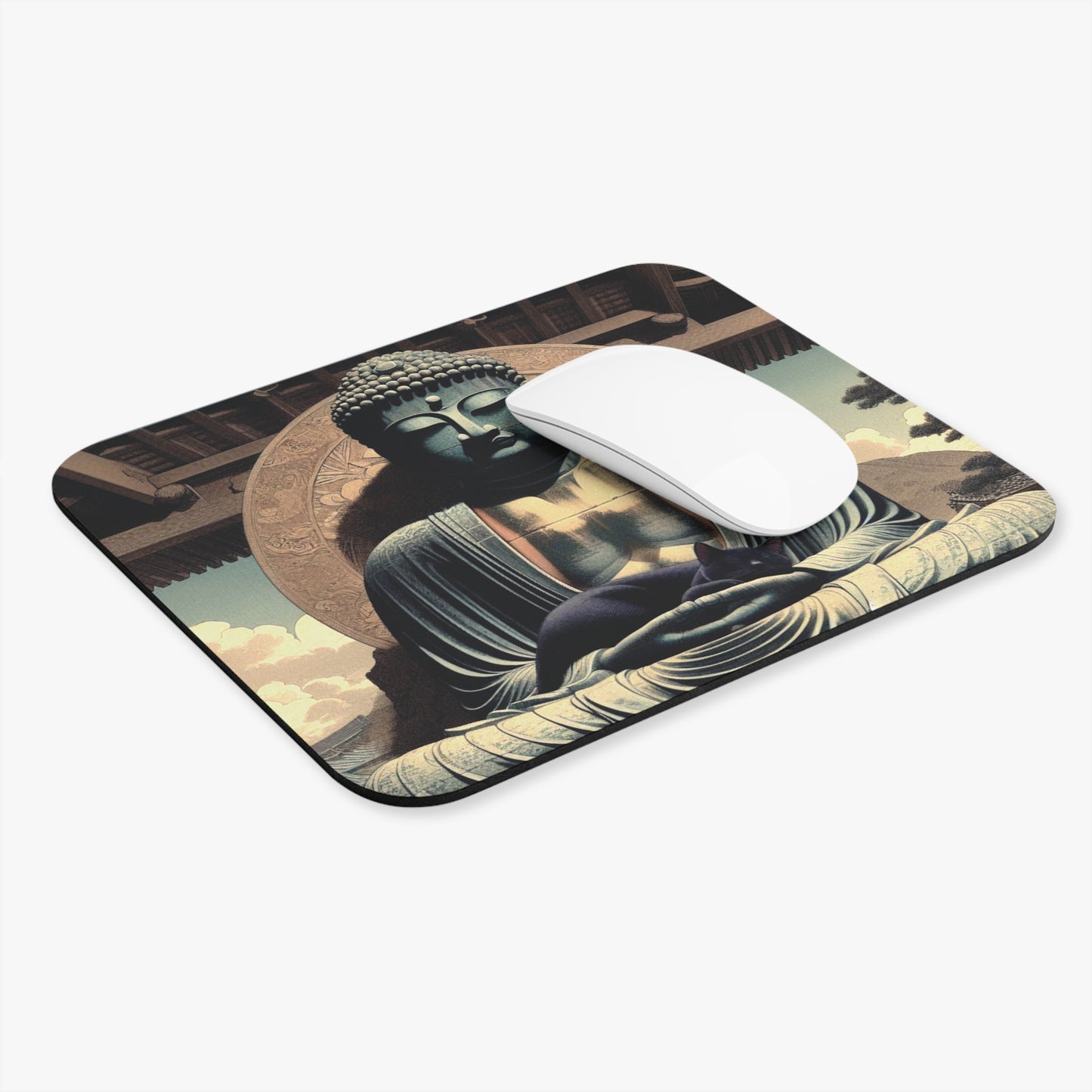 Kyoto Cat Mouse Pad - Street Life/Harmony