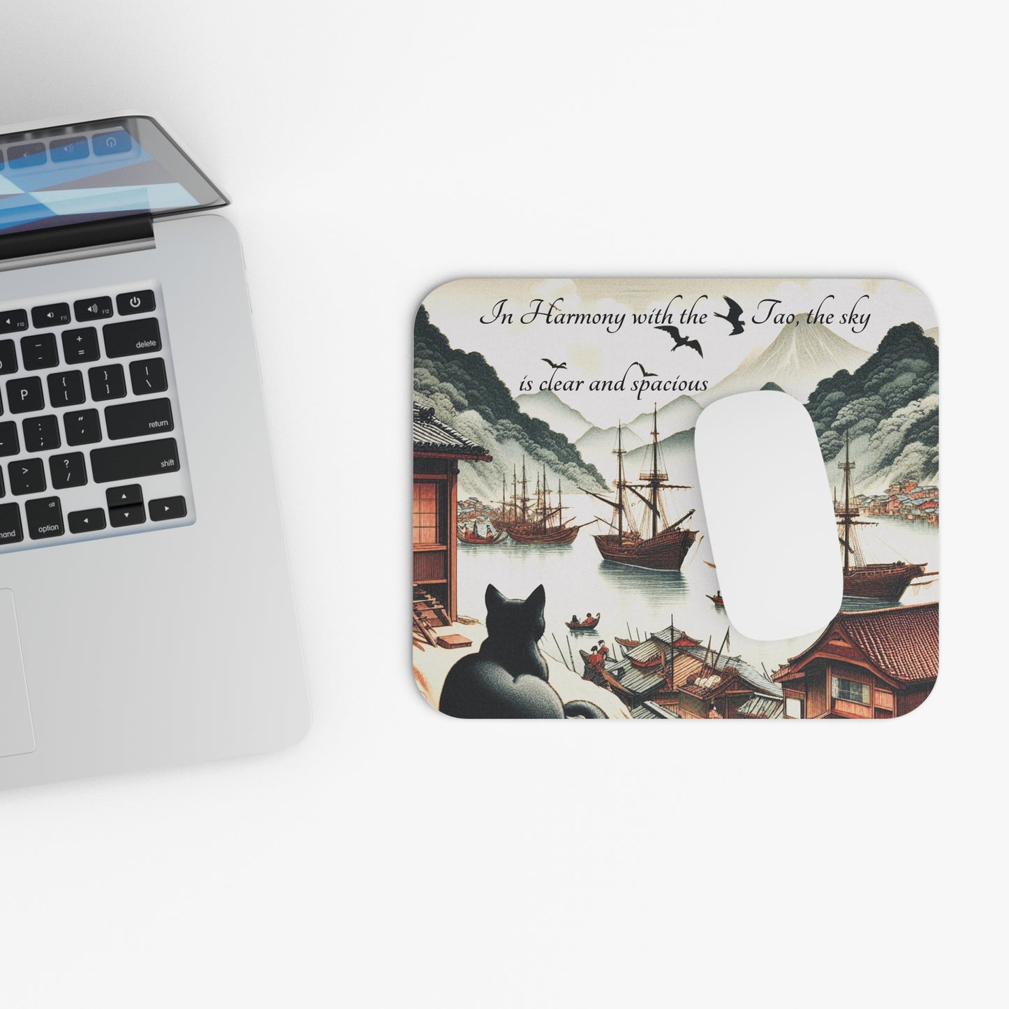 Kyoto Cat Mouse Pad - The Way/Balance