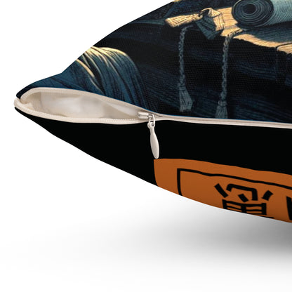 Spun Polyester Pillow -Wisdom/Knowledge