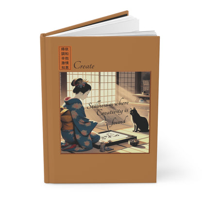 Hardcover Journal - Calligraphy/Stillness