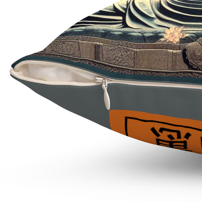 Spun Polyester Pillow - Street Life/Harmony