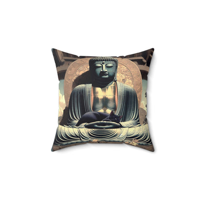 Spun Polyester Pillow - Street Life/Harmony