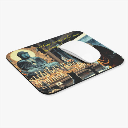 Kyoto Cat Mouse Pad - The Way/Happiness