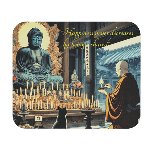 Kyoto Cat Mouse Pad - The Way/Happiness