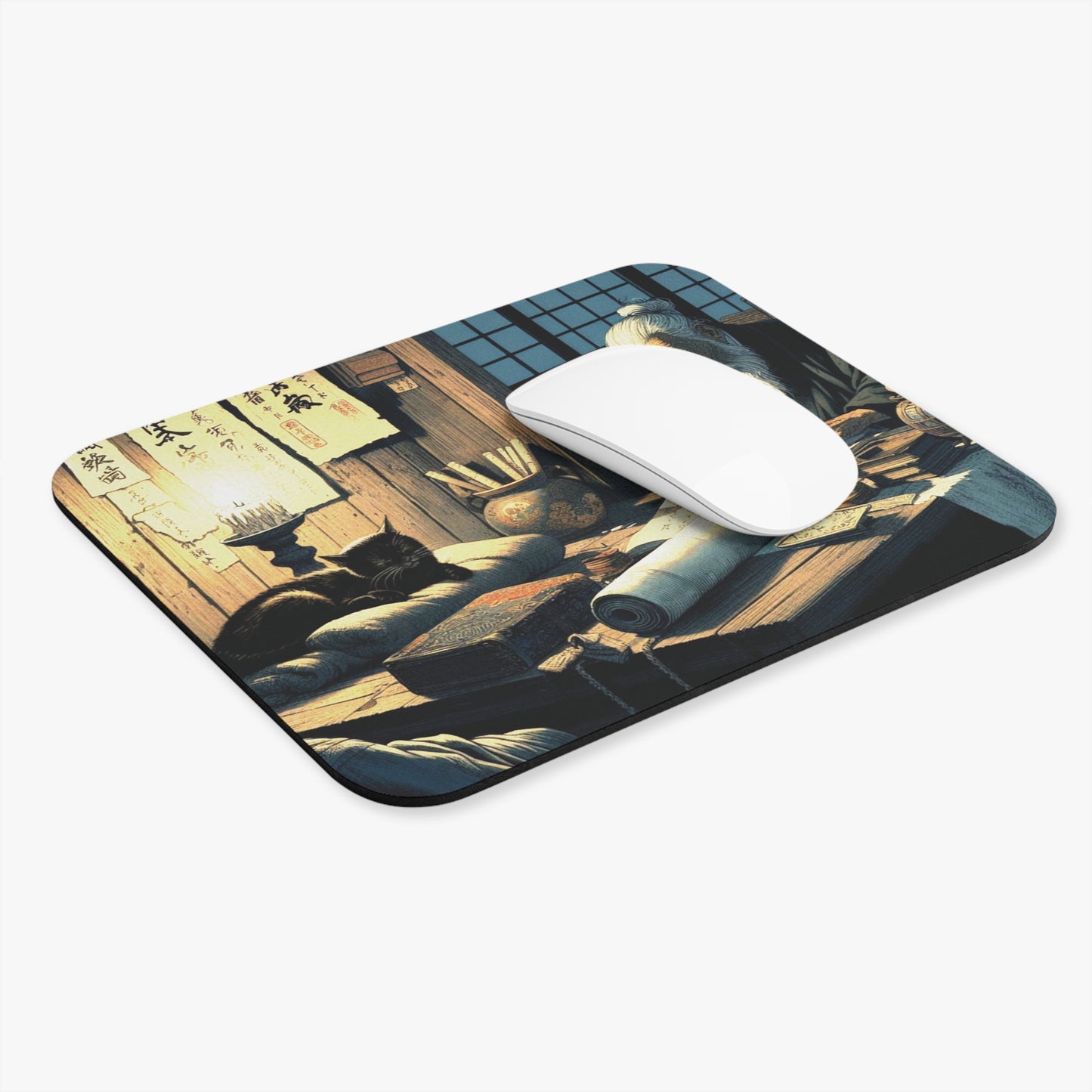 Kyoto Cat Mouse Pad - Wisdom/Knowledge