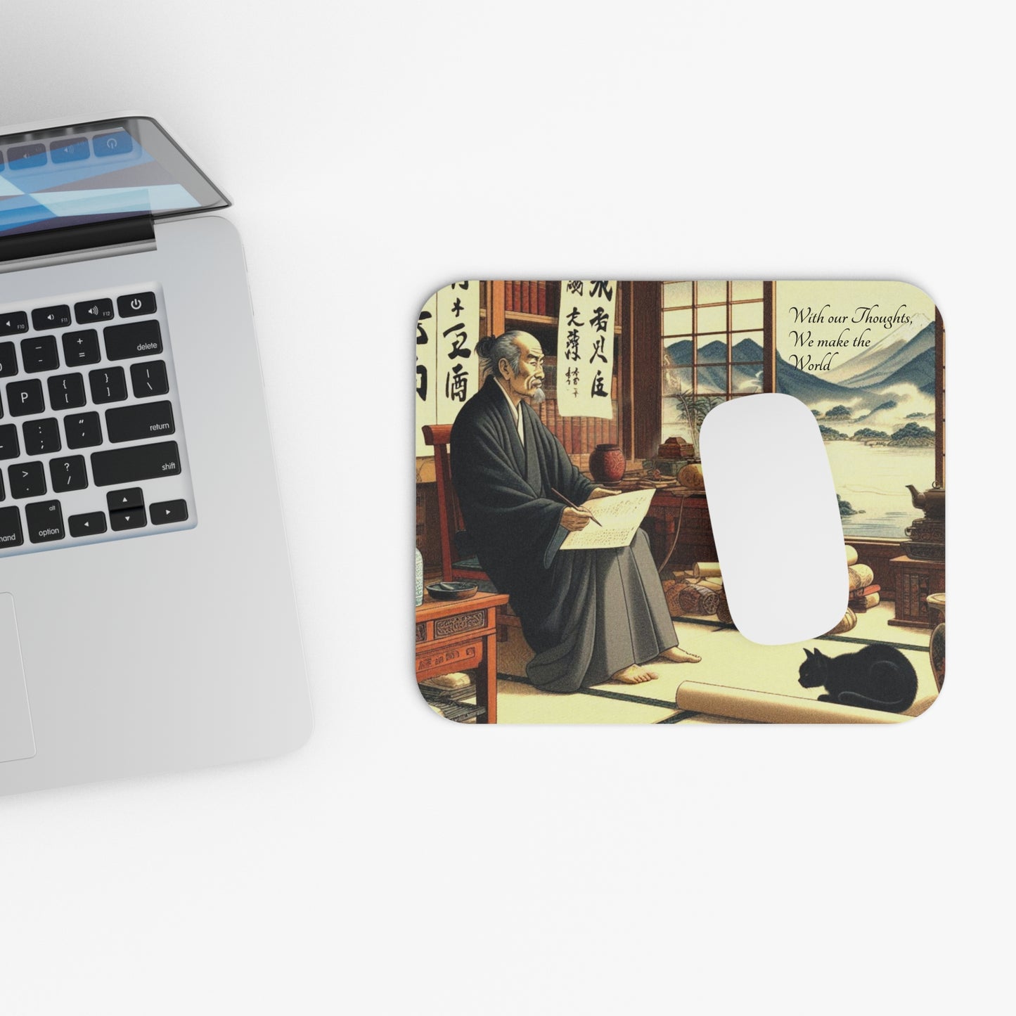 Kyoto Cat Mouse Pad - Wisdom/Create