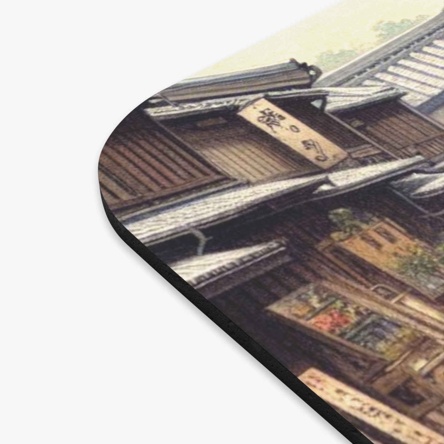 Kyoto Cat Mouse Pad - Street Life/Flowers