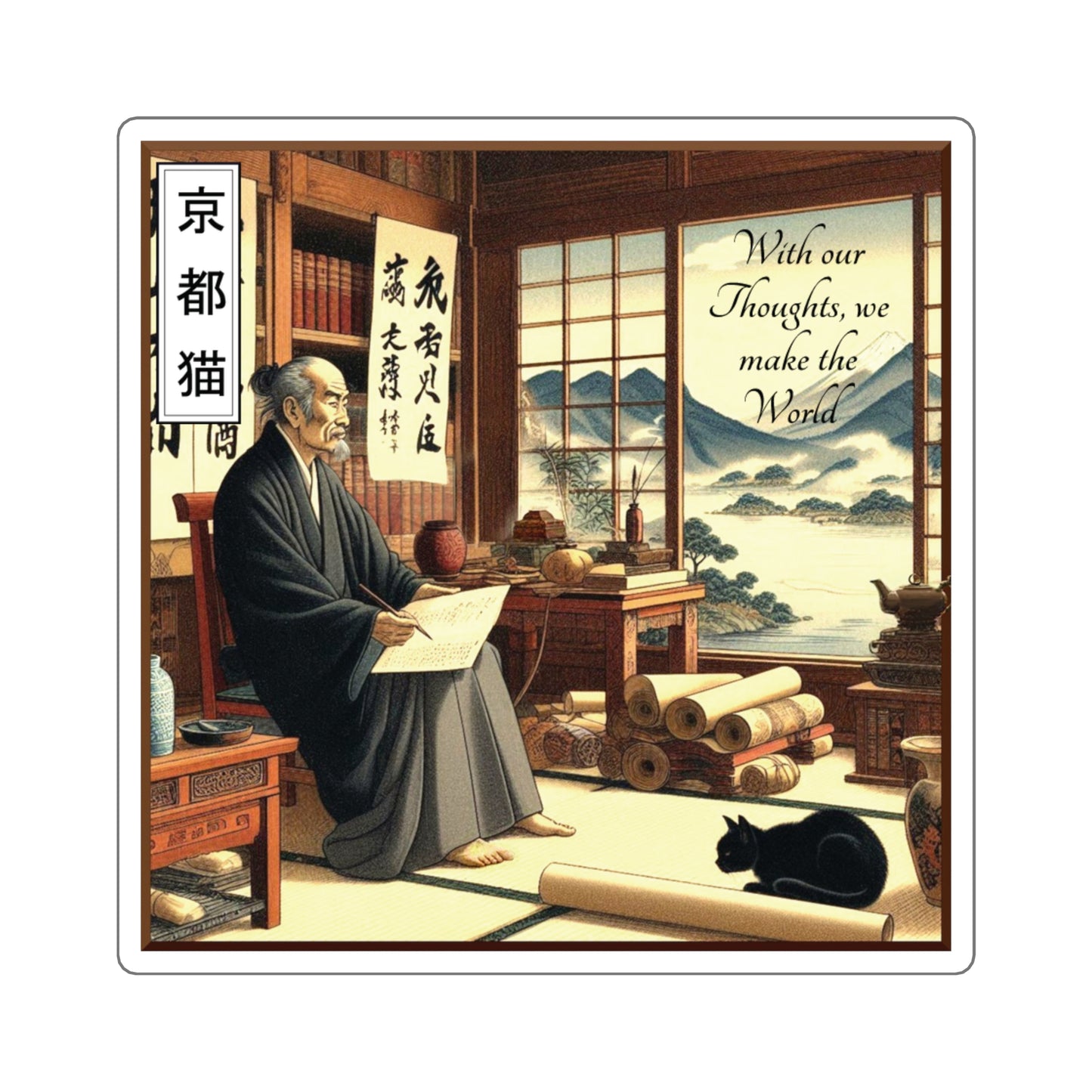 Square Stickers - Wisdom/Create