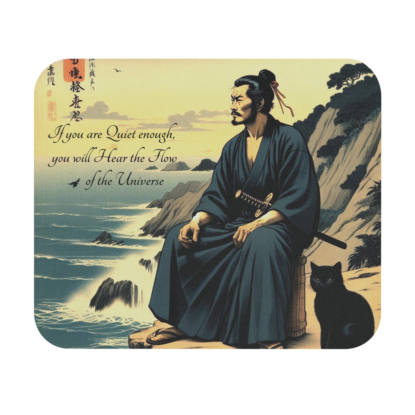 Kyoto Cat Mouse Pad -The Way/Flow