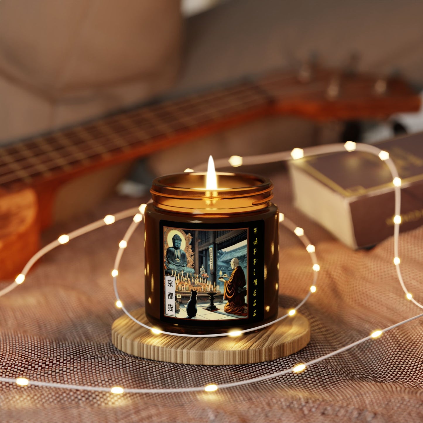 Artisan Scented Soy Candle - Calligraphy/Happiness