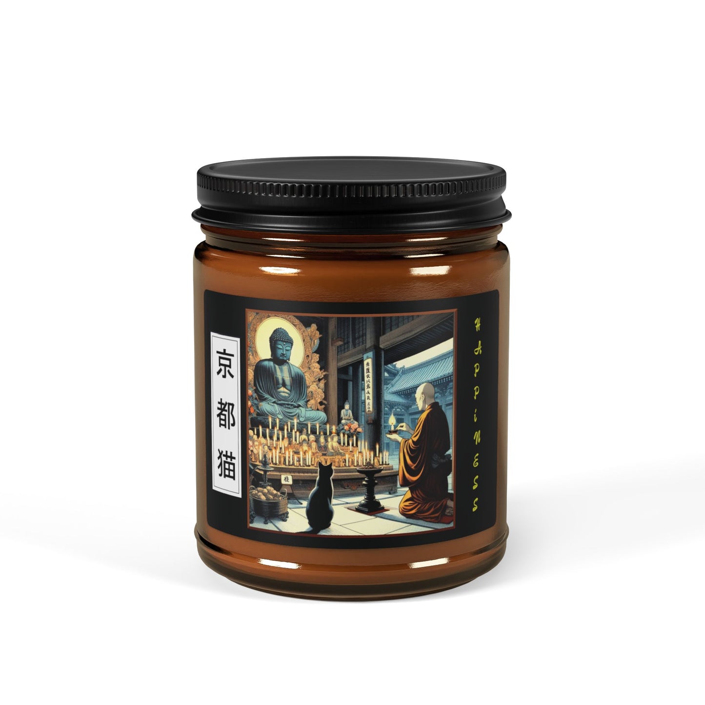 Artisan Scented Soy Candle - Calligraphy/Happiness