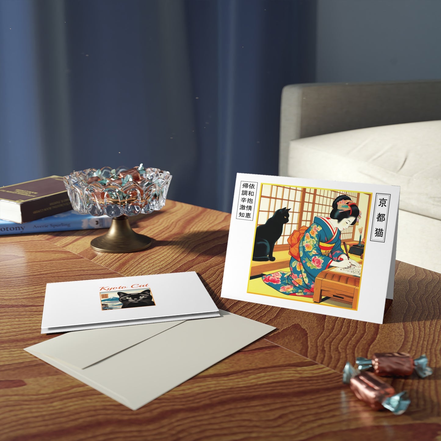 Blank Greeting Cards - Calligraphy/Words - (8, 16, and 24 pcs)