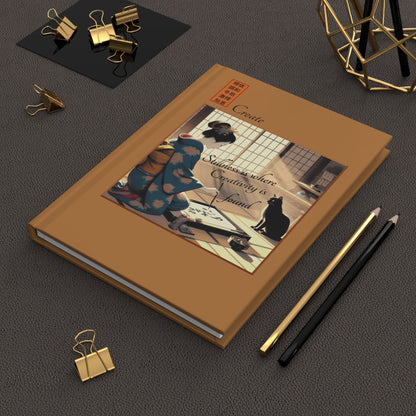 Hardcover Journal - Calligraphy/Stillness